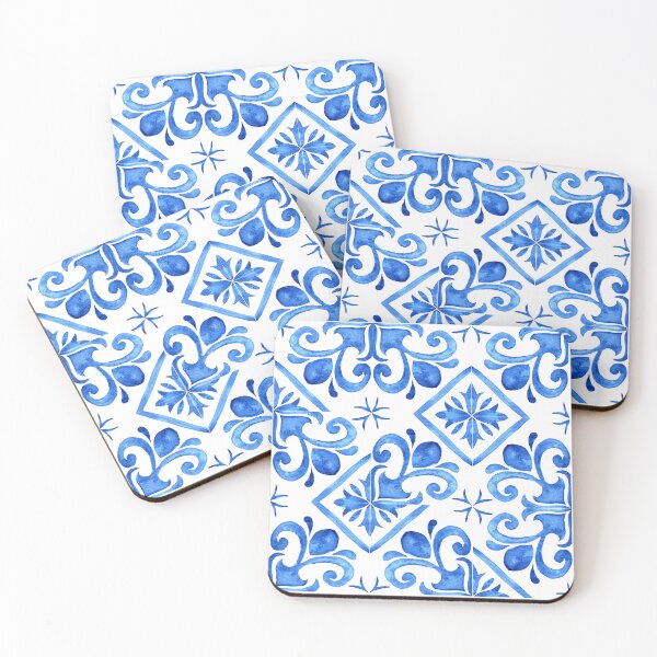 Item preview, Blue and White Ceramic Pattern designed and sold by Inspirely.