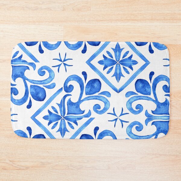 Item preview, Blue and White Ceramic Pattern designed and sold by Inspirely.
