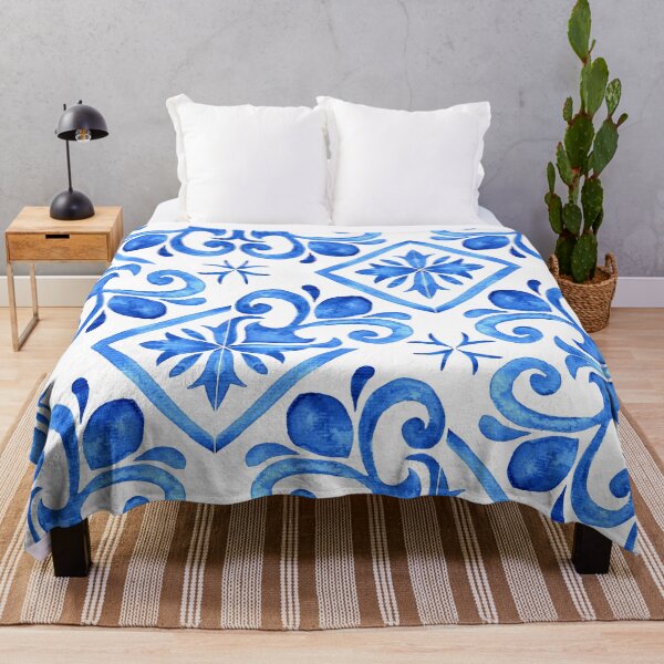 Item preview, Blue and White Ceramic Pattern designed and sold by Inspirely.