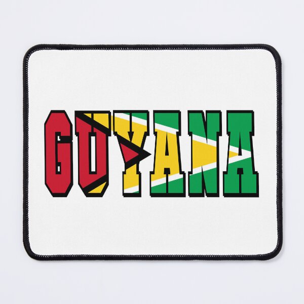 Item preview, Guyana Country Flag Typography designed and sold by TravelWish.