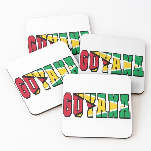 Item preview, Guyana Country Flag Typography designed and sold by TravelWish.
