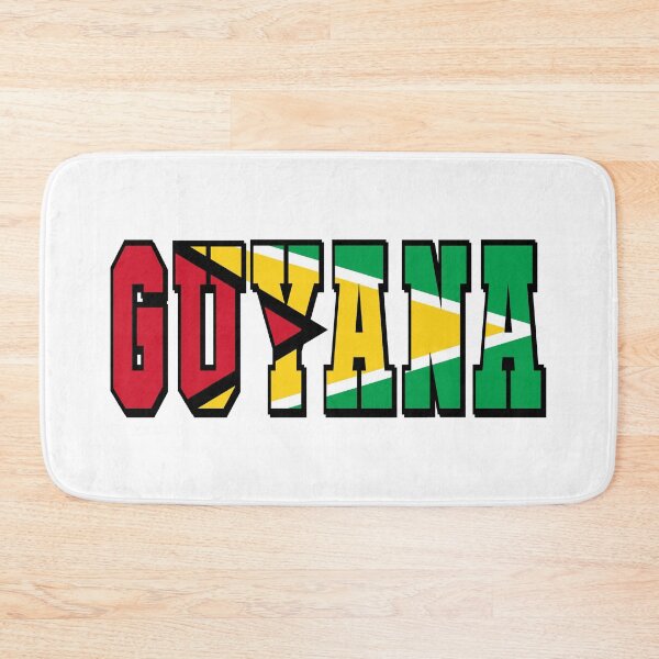 Item preview, Guyana Country Flag Typography designed and sold by TravelWish.