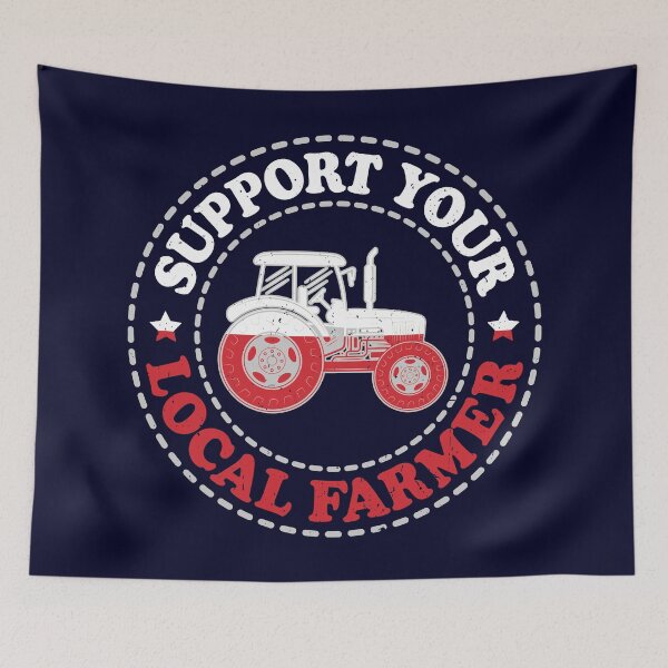 Item preview, Support Your Local Farmers, PL, Warsaw, Poland designed and sold by Cerulean-Shop.