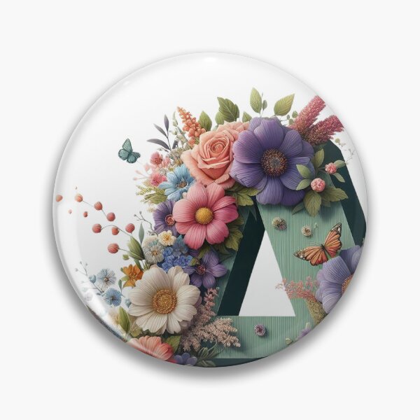 Item preview, Letter “A” containing flowers designed and sold by yeekazar.