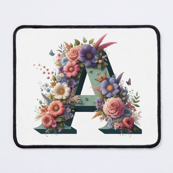 Item preview, Letter “A” containing flowers designed and sold by yeekazar.