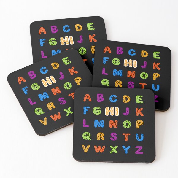 Item preview, Colorful Alphabet ABC Hi Greeting  designed and sold by ASeasonalFlair.