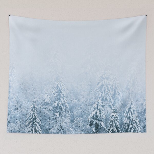 Item preview, Snow covered beech spruce forest in fog designed and sold by Patrik Lovrin.