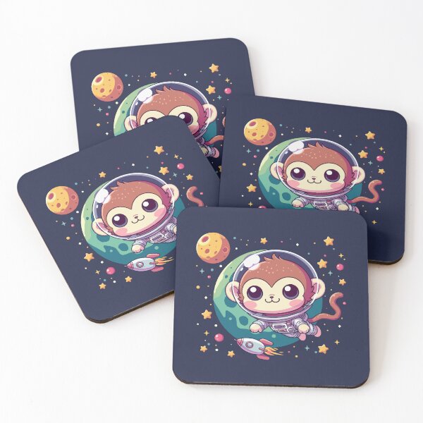 Item preview, Cute space monkey designed and sold by damomonkey.