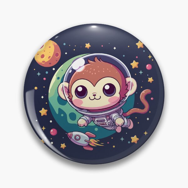 Item preview, Cute space monkey designed and sold by damomonkey.