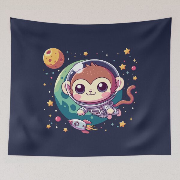 Item preview, Cute space monkey designed and sold by damomonkey.