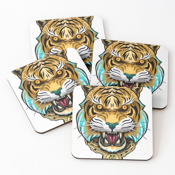 Item preview, tigre neotradicional designed and sold by Mauromagar.