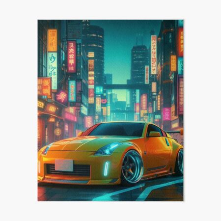 Nissan 350Z // Rear Art Board Print by PixelRandom