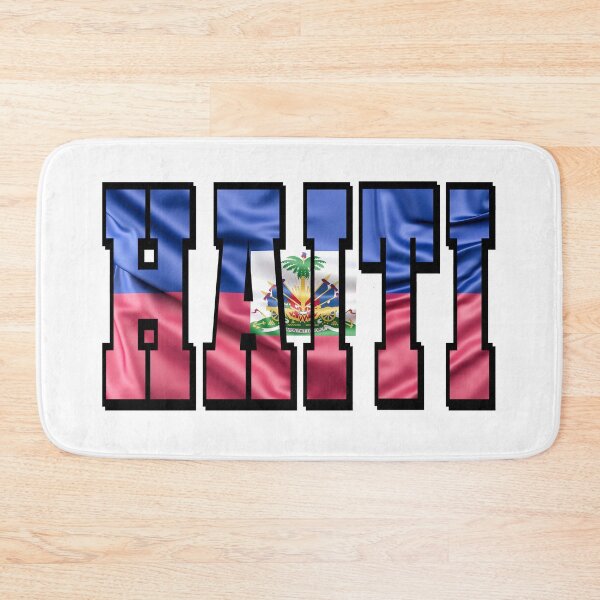 Item preview, Haiti Country Flag Typography designed and sold by TravelWish.