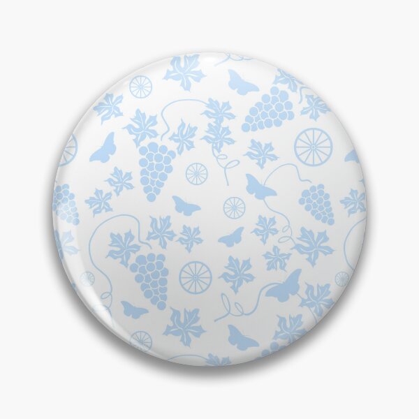 Item preview, French vineyard print - pale blue designed and sold by SquareKeyStudio.