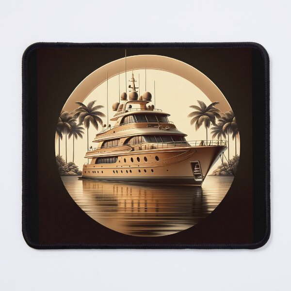 Item preview, Sandy Serenity: Nostalgic Yacht in Tropical Luxe designed and sold by ByDigitalDream.