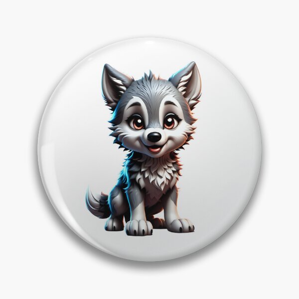 Item preview, Cute baby cartoon wolf ilustration designed and sold by Inspyralia.