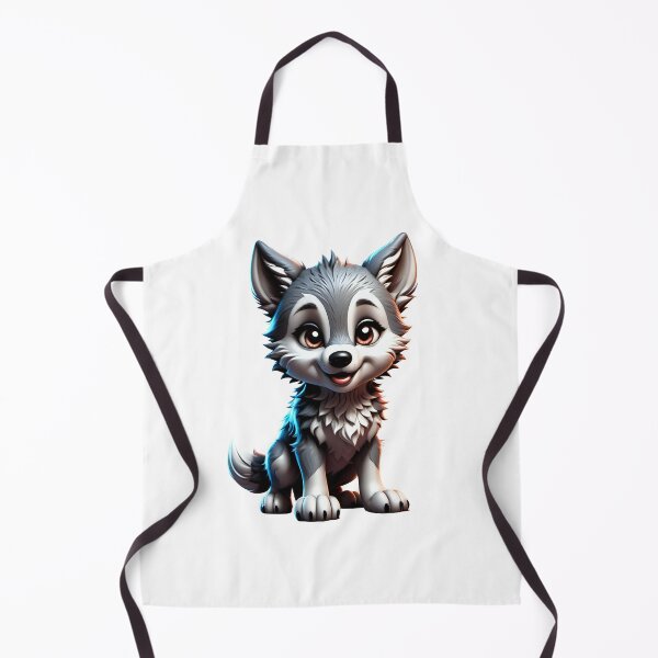 Item preview, Cute baby cartoon wolf ilustration designed and sold by Inspyralia.