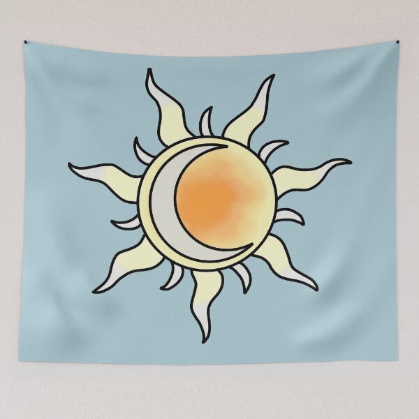 Item preview, The sun and the moon (simple color version) designed and sold by Fangirlsleep.