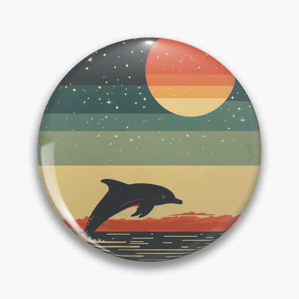 Item preview, Dolphin Retro Sunset designed and sold by InfamousRyanM.