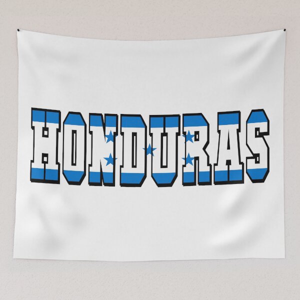 Item preview, Honduras Country Flag Typography designed and sold by TravelWish.