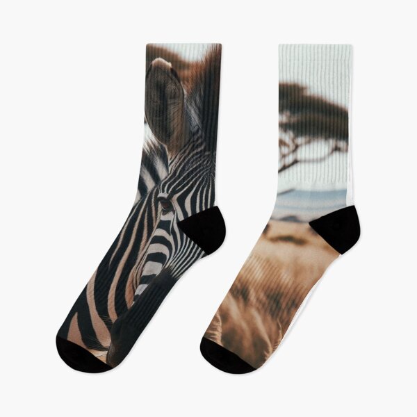 Item preview, Savannah Stripes - Zebra's Striking Presence on the African Plains designed and sold by ProgressMagnet.