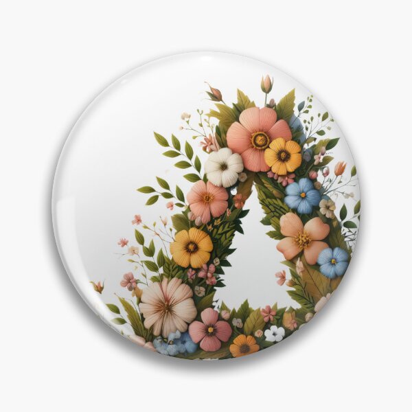 Item preview, Letter “A” containing flowers designed and sold by yeekazar.