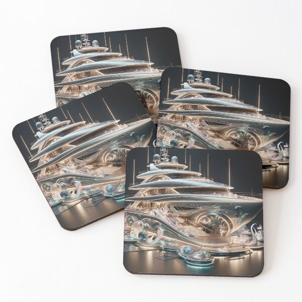 Item preview, Pearlescent Yacht: Exclusive Oceanic Luxury Atmosphere designed and sold by ByDigitalDream.