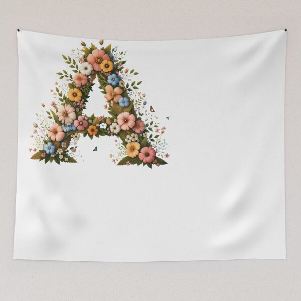 Item preview, Letter “A” containing flowers designed and sold by yeekazar.