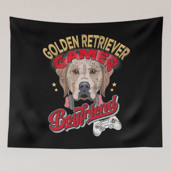 Item preview, Golden Retriever Gamer Boyfriend designed and sold by FYS-Arte-Style.