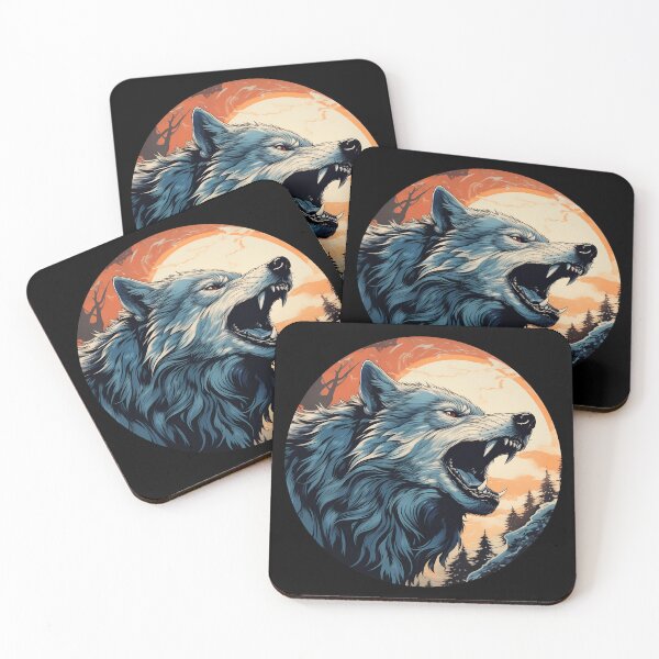 Item preview, Animal Art | Wolves emblem designed and sold by Fractal-Graphic.