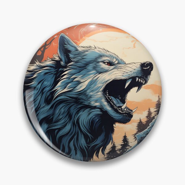 Item preview, Animal Art | Wolves emblem designed and sold by Fractal-Graphic.