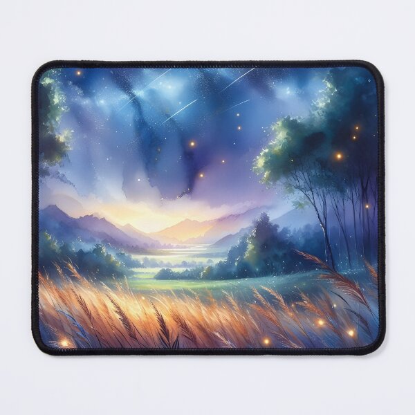 Item preview, Water-Colored The Magical Sparkle of the Night #74 Throw Pillow designed and sold by LLdreams.