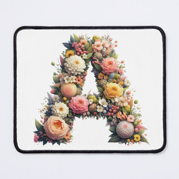 Item preview, Letter “A” containing flowers designed and sold by yeekazar.