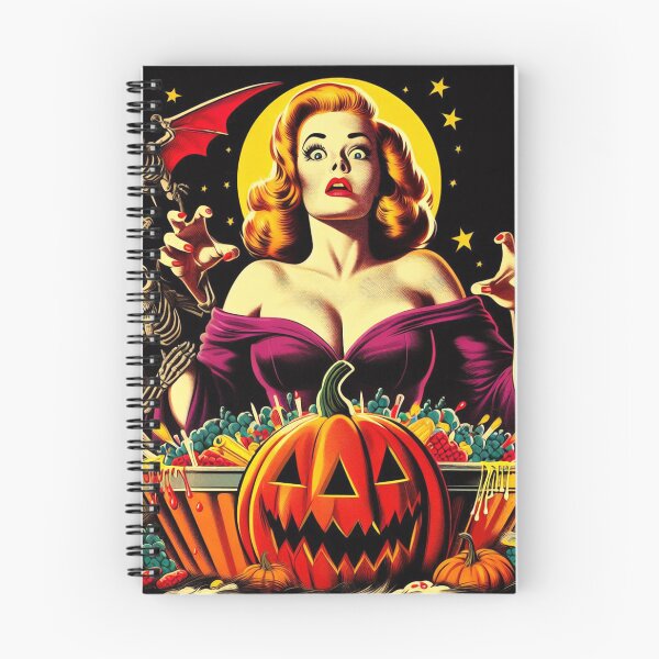 Item preview, Retro Halloween Pin-up designed and sold by PulpVintage.