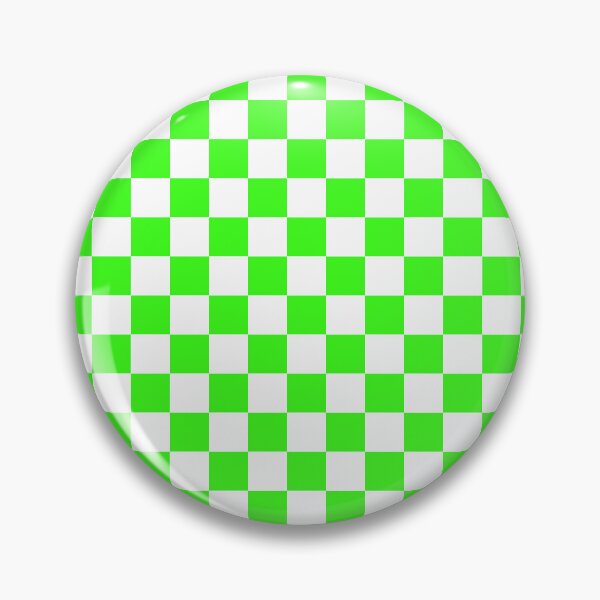 Item preview, Small Checkered - White and Neon Green designed and sold by JustPatterns2.