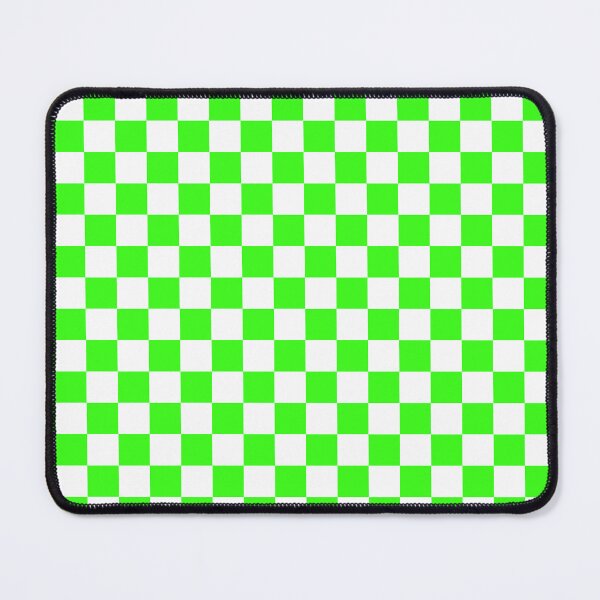 Item preview, Small Checkered - White and Neon Green designed and sold by JustPatterns2.