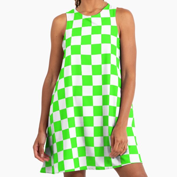 Lime Green Checkered Dresses for Sale | Redbubble