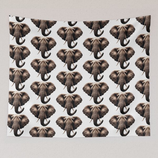 Item preview,  ELEPHANT HEAD - WHITE designed and sold by Marlon Oseguera.