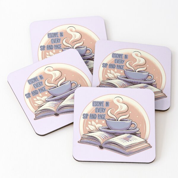 Item preview, Coffee and Reading addiction. Funny coffee and reading quote.  designed and sold by Unitepeople.