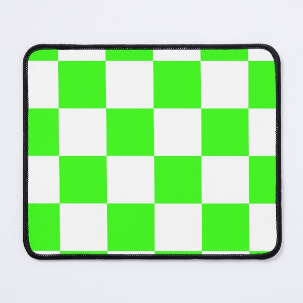 Item preview, Large Checkered - White and Neon Green designed and sold by JustPatterns2.