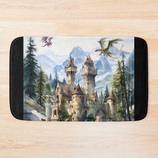Item preview, Castle in a mountain pass designed and sold by AllYouNeed777.