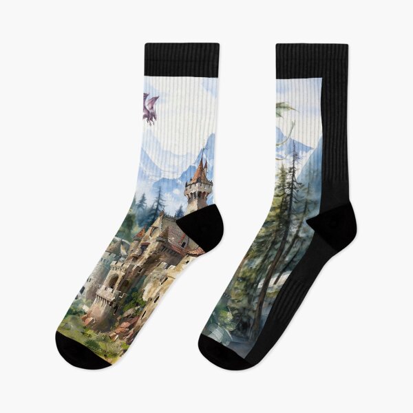 Item preview, Castle in a mountain pass designed and sold by AllYouNeed777.
