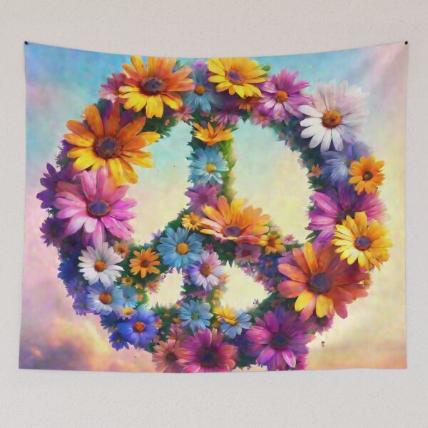 Artikelvorschau, Peace Flower Power 2 entworfen und verkauft von Mothrrr.