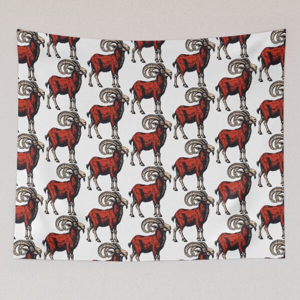 Item preview, Big Horn Goat Capricorn Astrology designed and sold by Weirdanya.