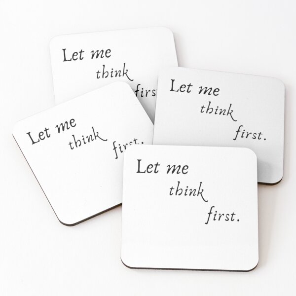 Item preview, "Let me think first" T-shirt designed and sold by mgl-design.