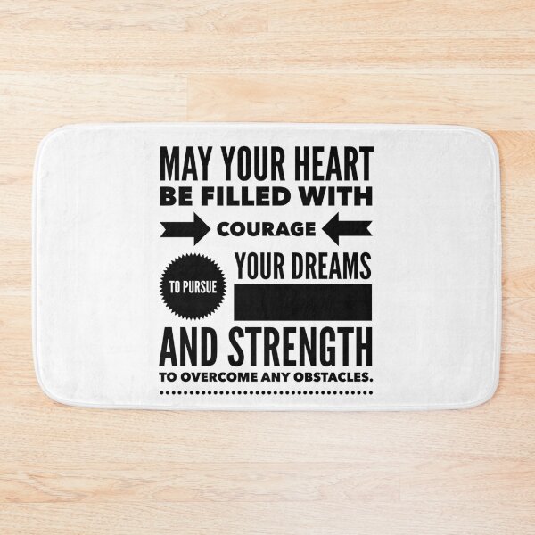 Item preview, Courageous Heart: Pursue Your Dreams, Overcome Any Obstacles and Win - Motivational Quote designed and sold by Soaring Eagle.