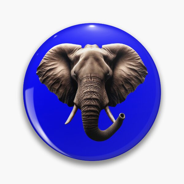 Item preview, ELEPHANT HEAD - #0000FF designed and sold by Marlon Oseguera.