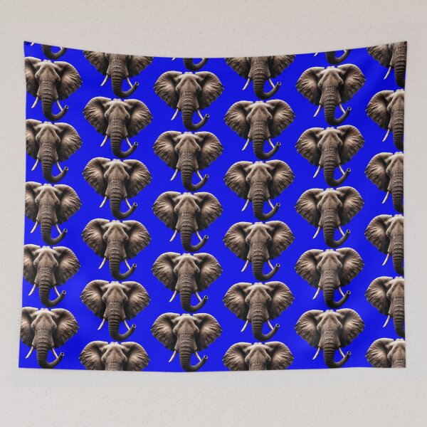 Item preview, ELEPHANT HEAD - #0000FF designed and sold by Marlon Oseguera.