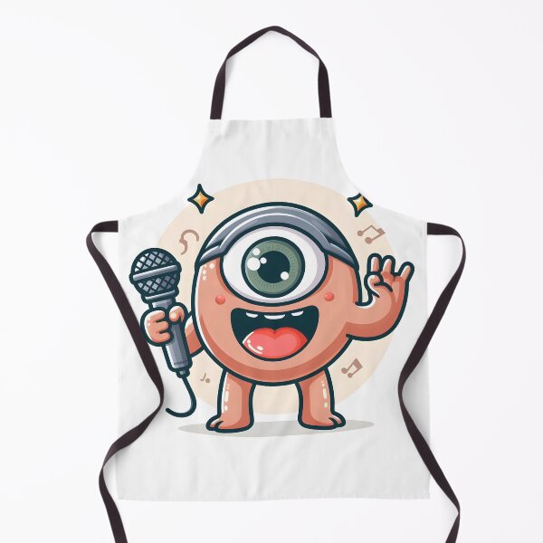 Item preview, Kawaii Jubilant Cyclops With Microphone designed and sold by CanvasCutie.
