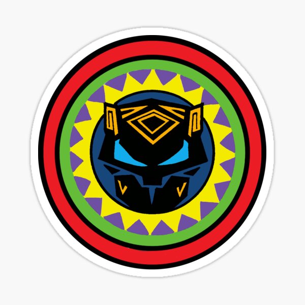 POP ART Totem Warrior Icon Sticker